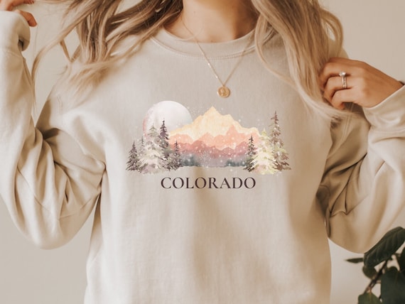 Colorado sweatshirt, vintage Colorado sweater, mountain sweatshirt, Colorado gifts, Aspen sweatshirt, Denver sweatshirt