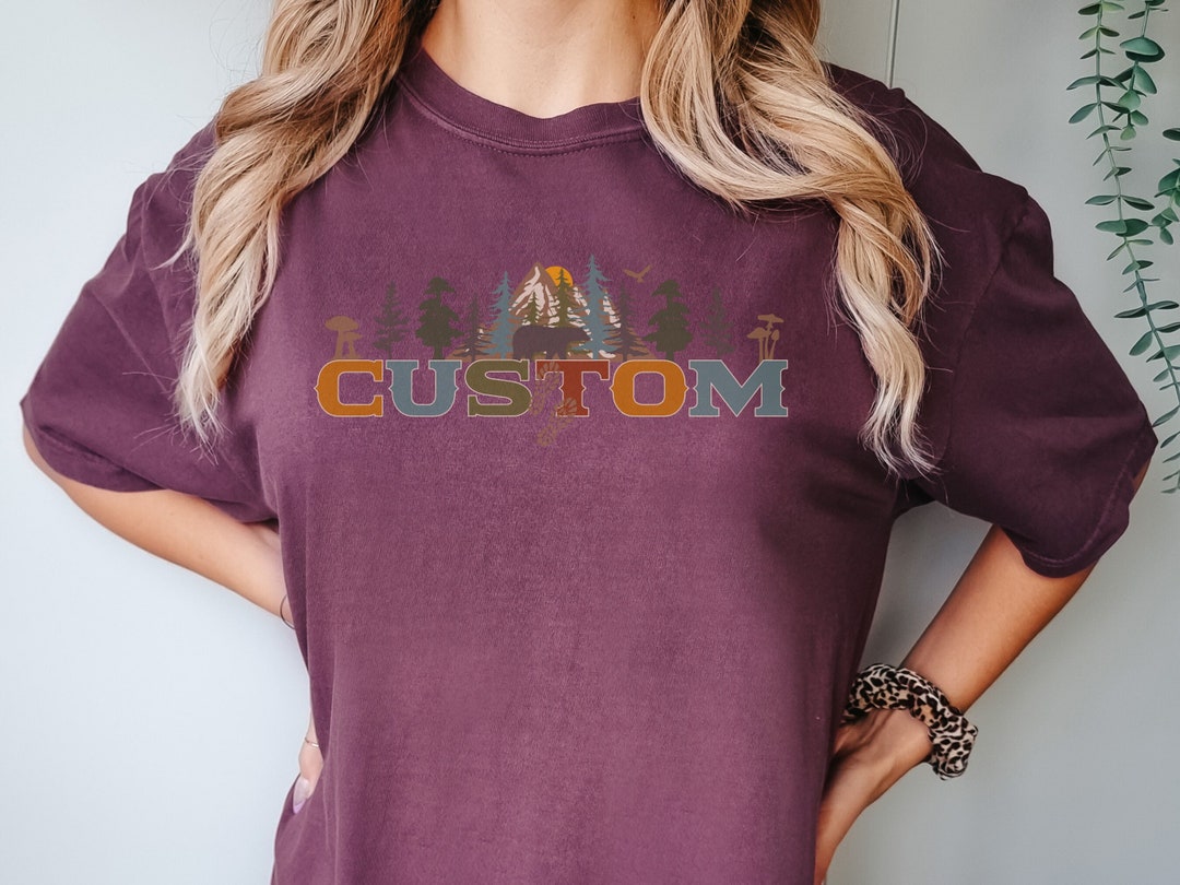 Custom Granola Girl Aesthetic Comfort Colors Shirt, Wildflower Granola