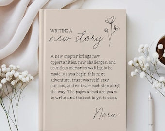Custom Gift for College Freshman, Personalized New Chapter Journal, Off to College Back to school Notebook, High School Daughter Gift