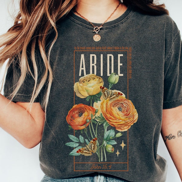 Camisa de cuello redondo con colores cómodos y cristianos de estilo bohemio, camisa de adoración con versículos bíblicos, regalos cristianos con el mensaje Jesús es el rey, camisa de adoración basada en la fe por encima del miedo