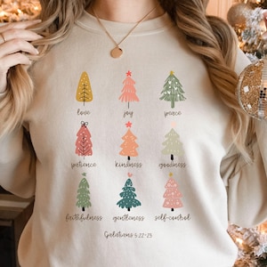Boho Christian Christmas Sweatshirt, Bible Verse Homeschool Christian Shirt, homestead mom sweatshirt, Christian faith based sweatshirt