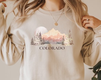Colorado sweatshirt, vintage Colorado sweater, mountain sweatshirt, Colorado gifts, Aspen sweatshirt, Denver sweatshirt
