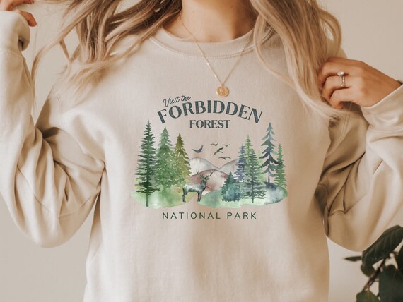 Forbidden Forest Shirt, National Park Shirt, Outdoor Cottagecore Shirt, Bookish Book Lover Gift, Magical Hiking Shirt, Camping Shirt