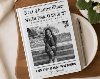 Custom Photo Senior 2027 Gift, Class of 2027 Memory Book, High School Senior Year Keepsake Gift for Her, Personalized Grad Party Guest Book