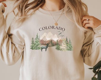 Colorado sweatshirt, vintage Colorado sweater, mountain sweatshirt, Colorado gifts, Aspen sweatshirt, Denver sweatshirt
