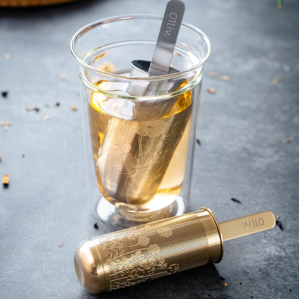 Popsicle Tea Stick: Stainless Steel Loose Leaf Infuser & Scoop