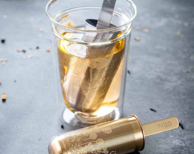 Popsicle Tea Stick: Stainless Steel Loose Leaf Infuser & Scoop