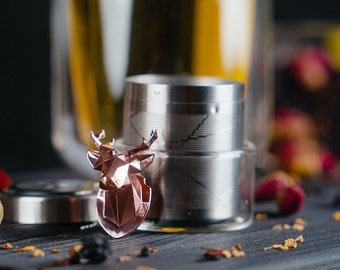 Deer Head Tea Infuser: Stainless Steel Loose Leaf Tea Accessory