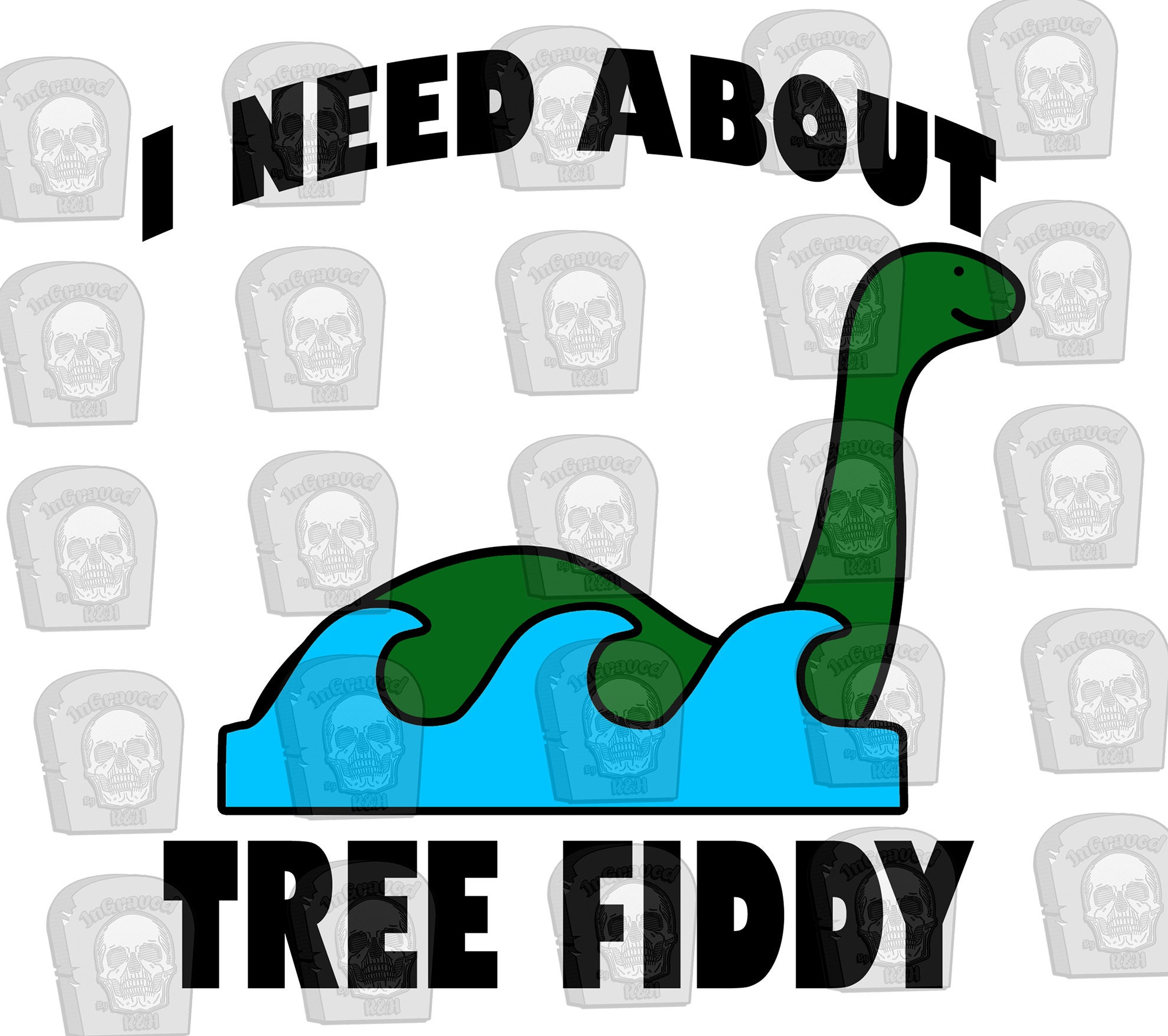 South Park Chef's Parents Loch Ness Monster Tree Fiddy Loch Ness Monster south Park Inspired - Etsy UK
