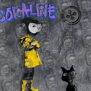 Coraline PNG Digital File Download Tumbler Wrap