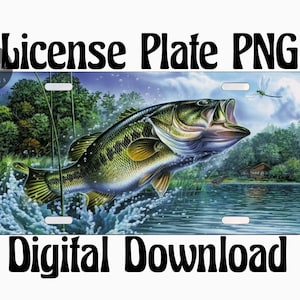 Fish License Plate 