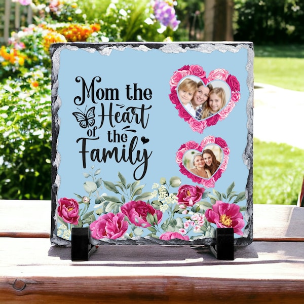 Mother’s Day Mom design for Sublimation slate PNG/add photo