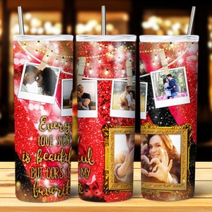 Personalized Couples tumbler wrap/sublimation/digital download/valentines day