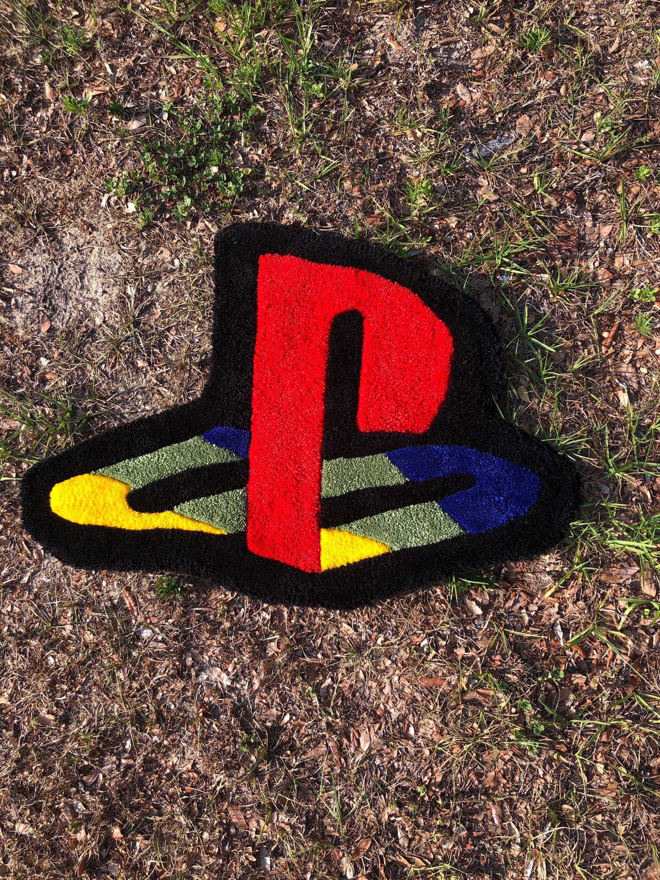 Ps Rugs Playstation Logo Custom Rug, Tufted, Handmade Game Console Rug, Kids ...