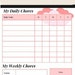 Kids Chore Chart Printable Digital Download - Etsy