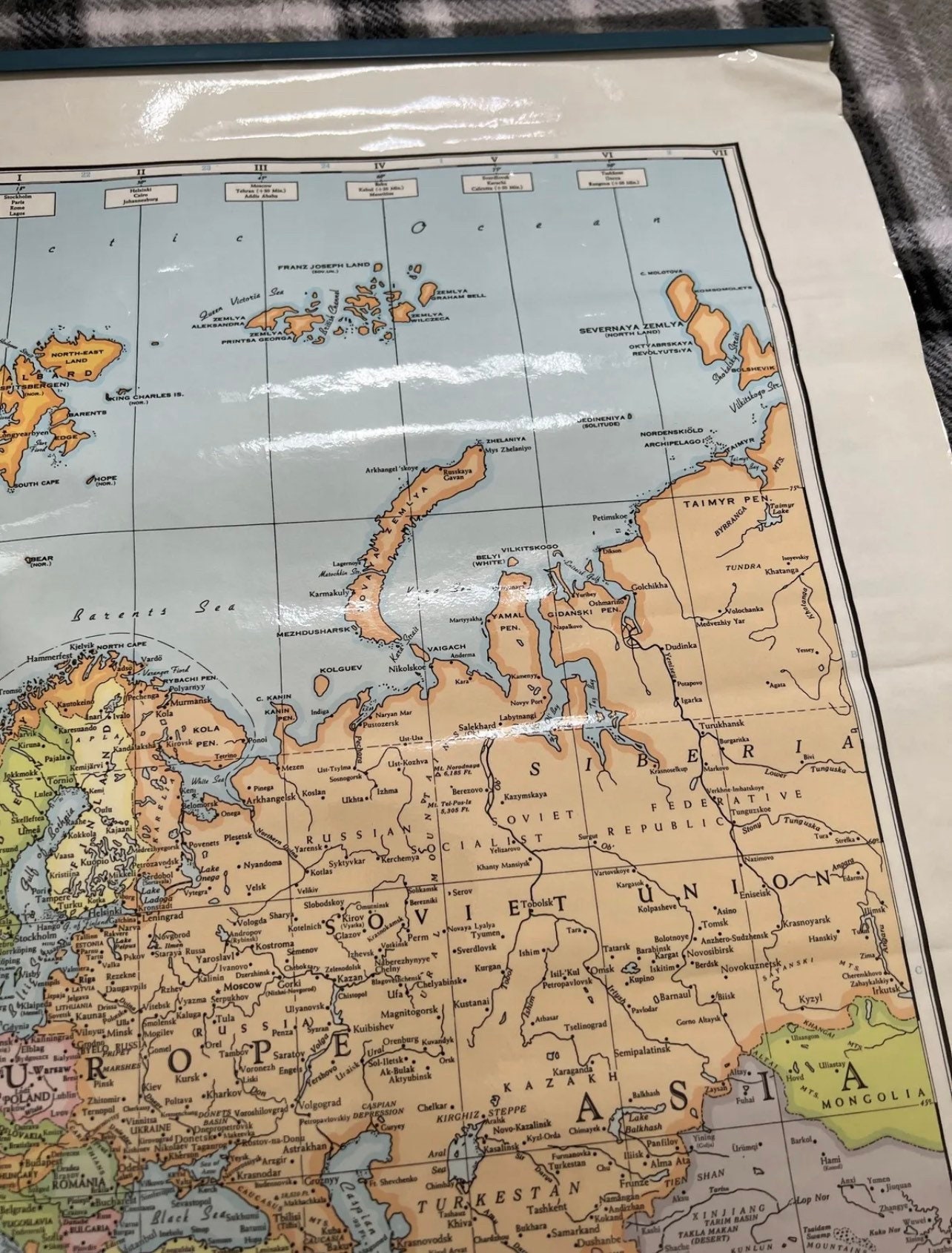 Vintage Mcnally Cosmopolitan Series World Map Mercator's