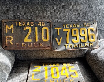 1948 Texas License Plates - Etsy