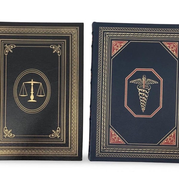 Vintage Easton Press Medicine/Law Treasury Of Art Leather Bound Books 1/1 On Etsy