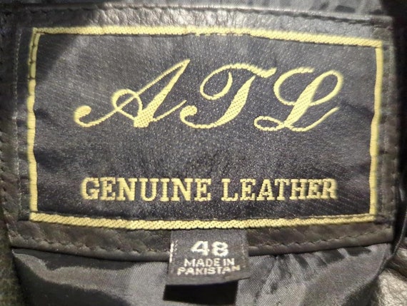 Vintage ATL Genuine Leather Biker Jacket Phoenix … - image 5