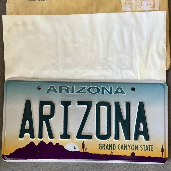 Arizona License Plate Frame Etsy