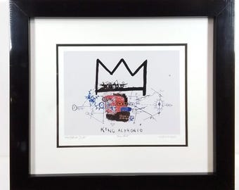 Vintage Jean-Michel Basquiat King Alphonso Portfolio Print Signed Numbered Provenance