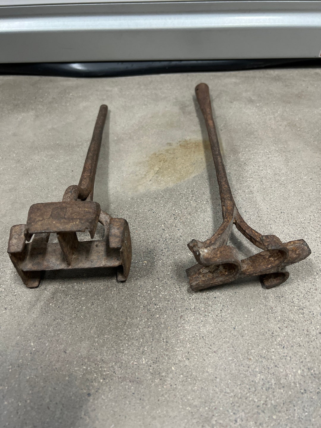 2 Antique Branding Iron Cattle Cowboy Primitive Authentic Etsy