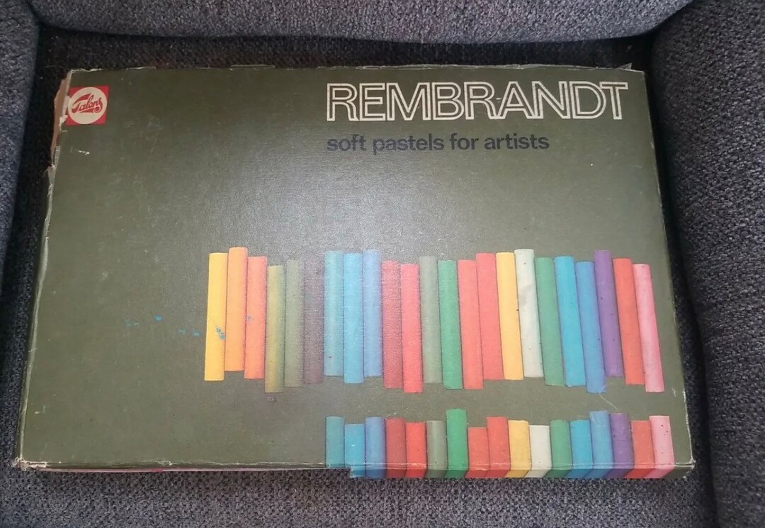 Vintage REMBRANDT SOFT PASTELS for Artists Talens 90 Count. Etsy