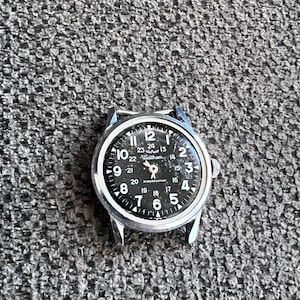 Antique WWII Waltham US Army A-17 Watch Shock resistance Chrome 1/1 On Etsy