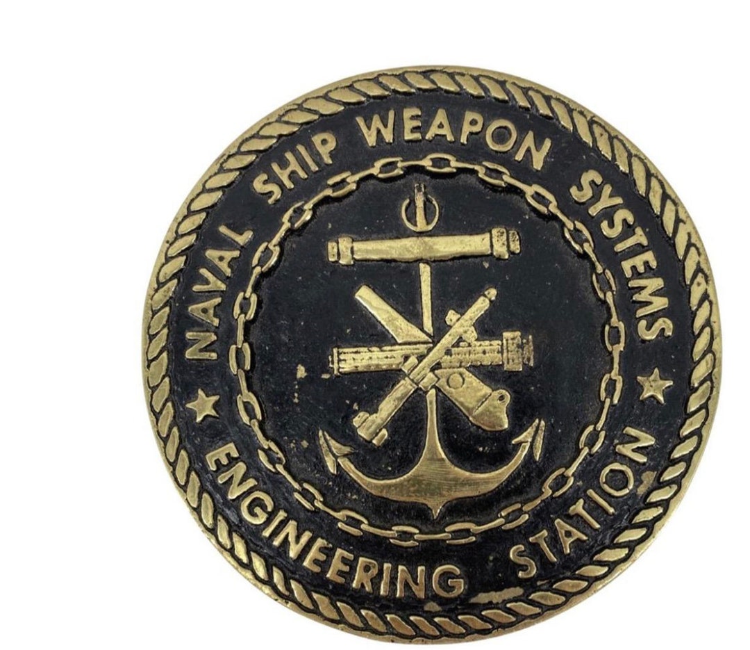 Vintage Naval Ship Weapon Systems Engineering Station Anchor U.S. NAVY Plaque Etsy