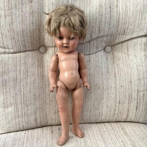 Antique Original Composition Shirley Temple Doll 12 Head And 13 Body