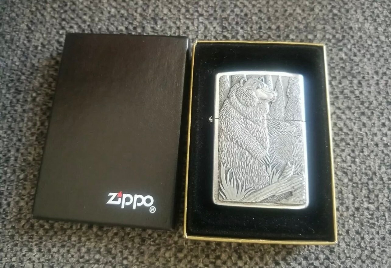 Vintage 1996 Zippo Endangered Animal Grizzly Bear Lighter. - Etsy