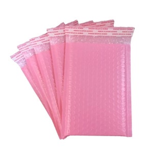 Sobre de bolsa de envío con burbujas de polietileno (rosa)