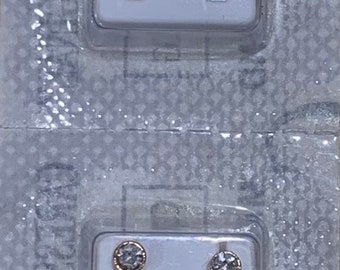 2 set Dot Stud Earrings for baby girls, piercings and adults/caress original no 1 made in England