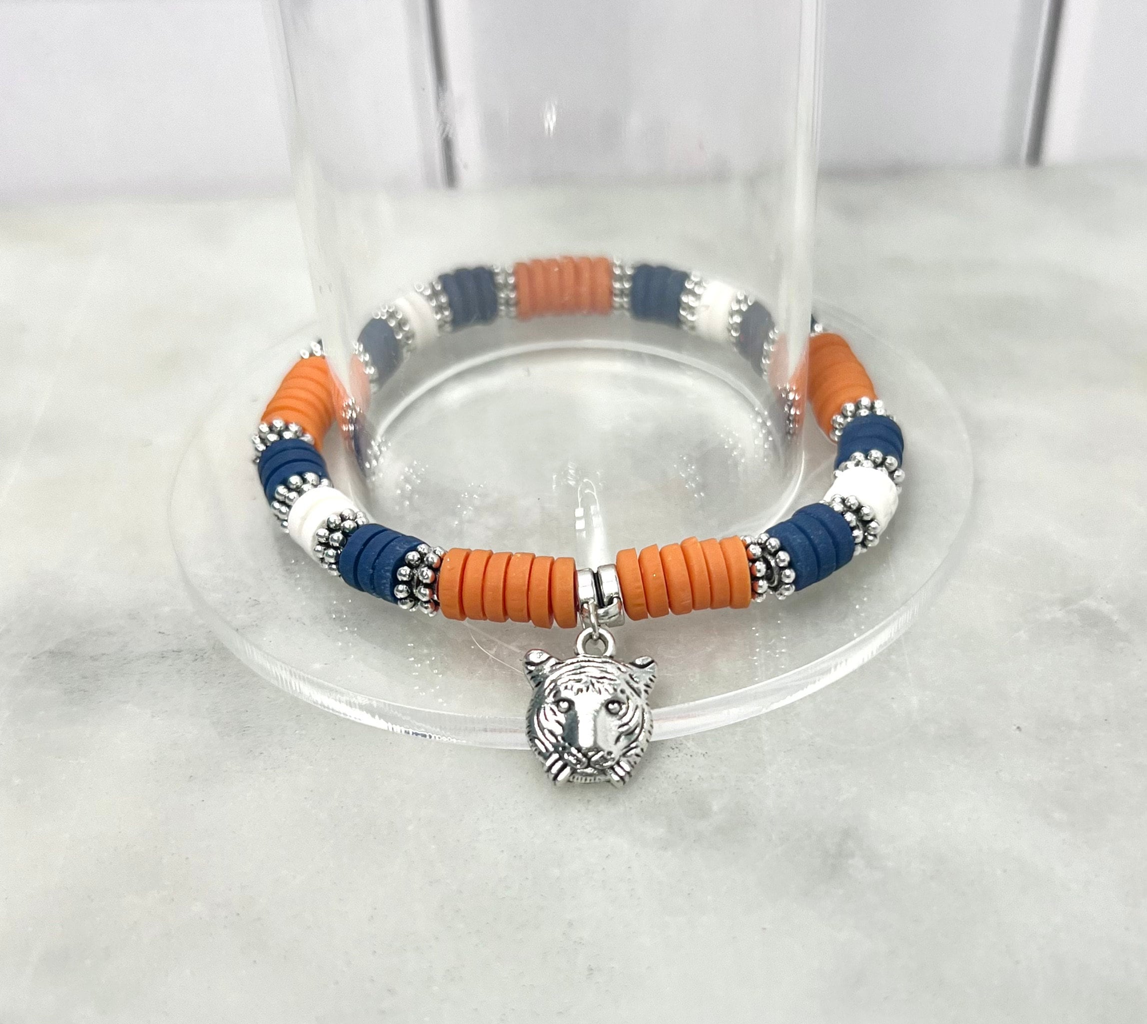 NAVY and ORANGE Game Day Stack Bracelets | Tigers | College Game Day ...