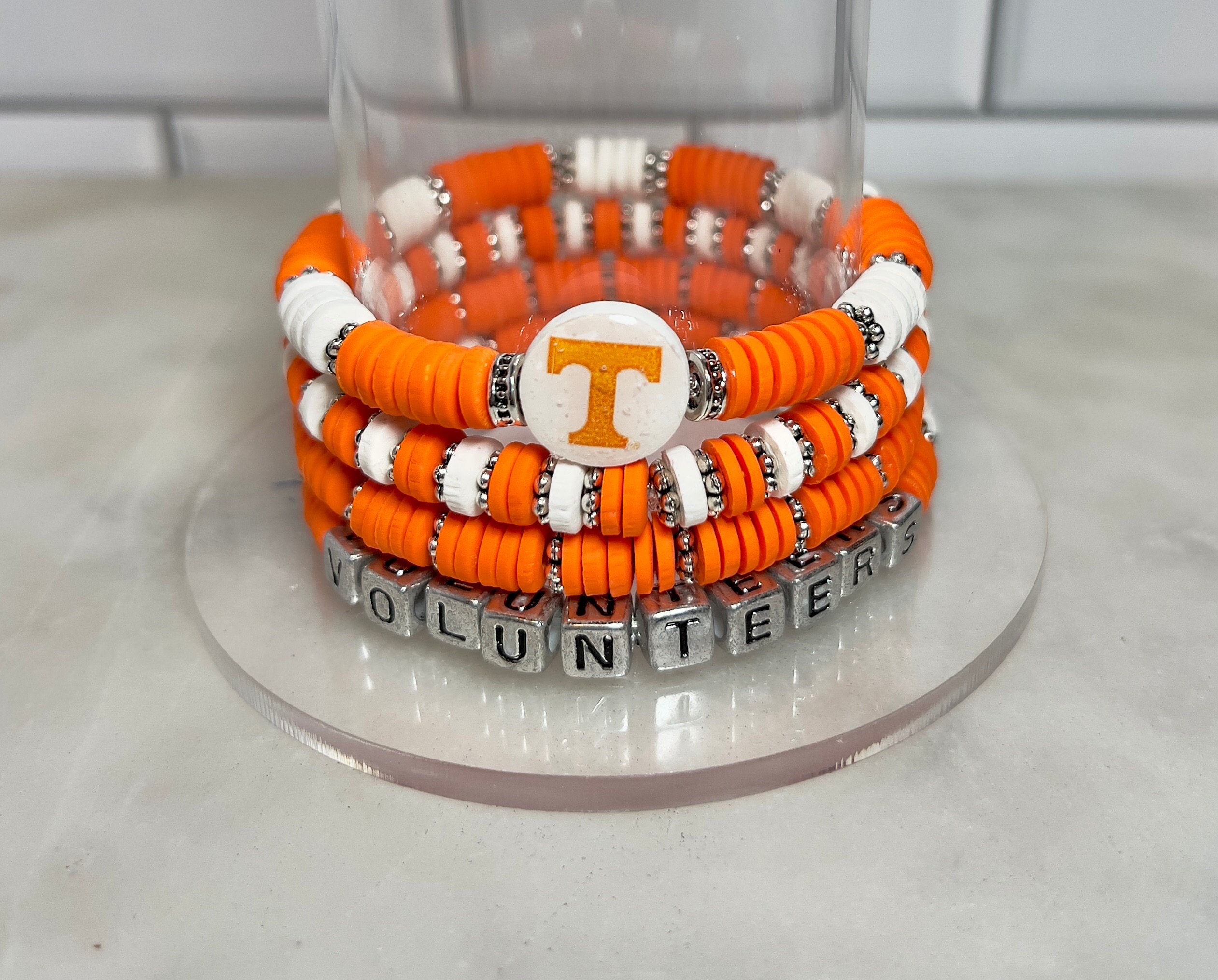 U of TENNESSEE Game Day Stack Bracelets | College Game Day | Tennessee | School Spirit | Gifts for Students and Grads