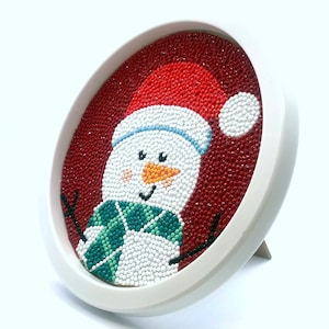 Snowman Diamond Art Craft Kit for Kids | Diamond Painting Kit with 8x8 Frame for Kids 8-12 Years