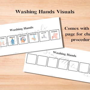 Washing Hands Routine | Visual Aid | Visual Schedule | Toddler Behaviour | Behavior Chart | Task Card | Special Needs | Autism | Homeschool