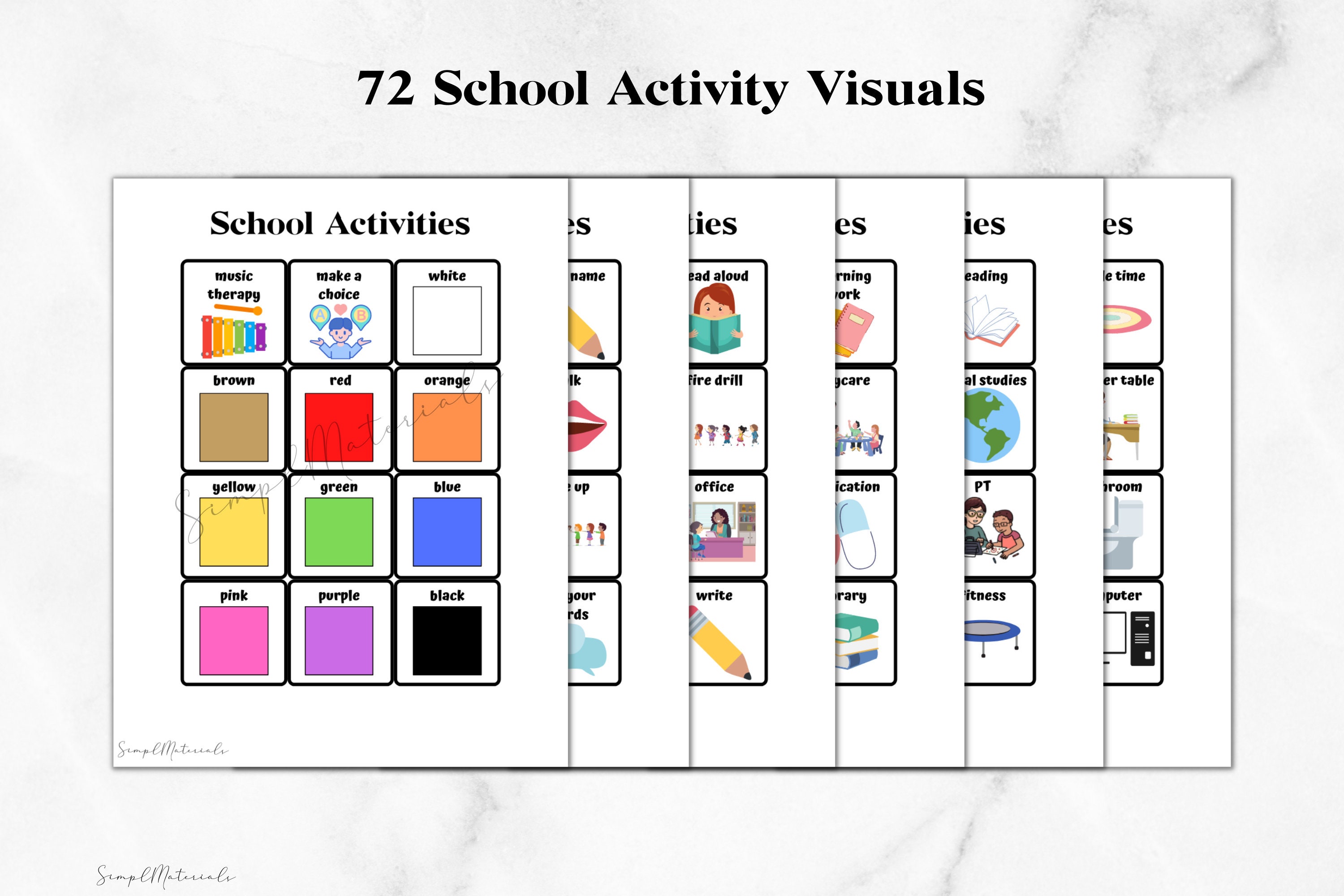 BUNDLE First Then Board | Visual Aid | Visual Schedule | Toddler ...