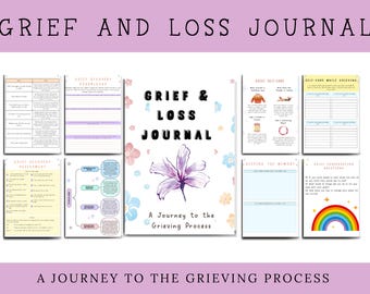 45 Pages Grief Workbook for Adults, Grief Exercises for Managing Grief and Loss, Grief Journal, Stages of Grief Worksheets | Canva Workbook