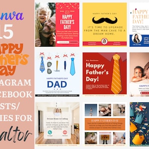 Father&#39;s Day Realtor Instagram Facebook Post | Facebook Real Estate Post| Funny Caption | Real Estate Marketing | Realtor May Marketing