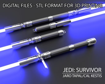 ジェダイフォールンオーダーライトセーバー3Dプリントモデル