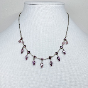 Purple Drop Princess Necklace