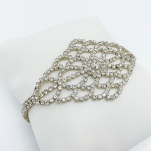 Bling Silver Tone Sparkly Rhinestone Bracelet