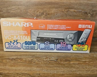 Sharp Modell VC-A410U Ein VCR 4-Kopf-VHS-Player-Rekorder ; Neue Box