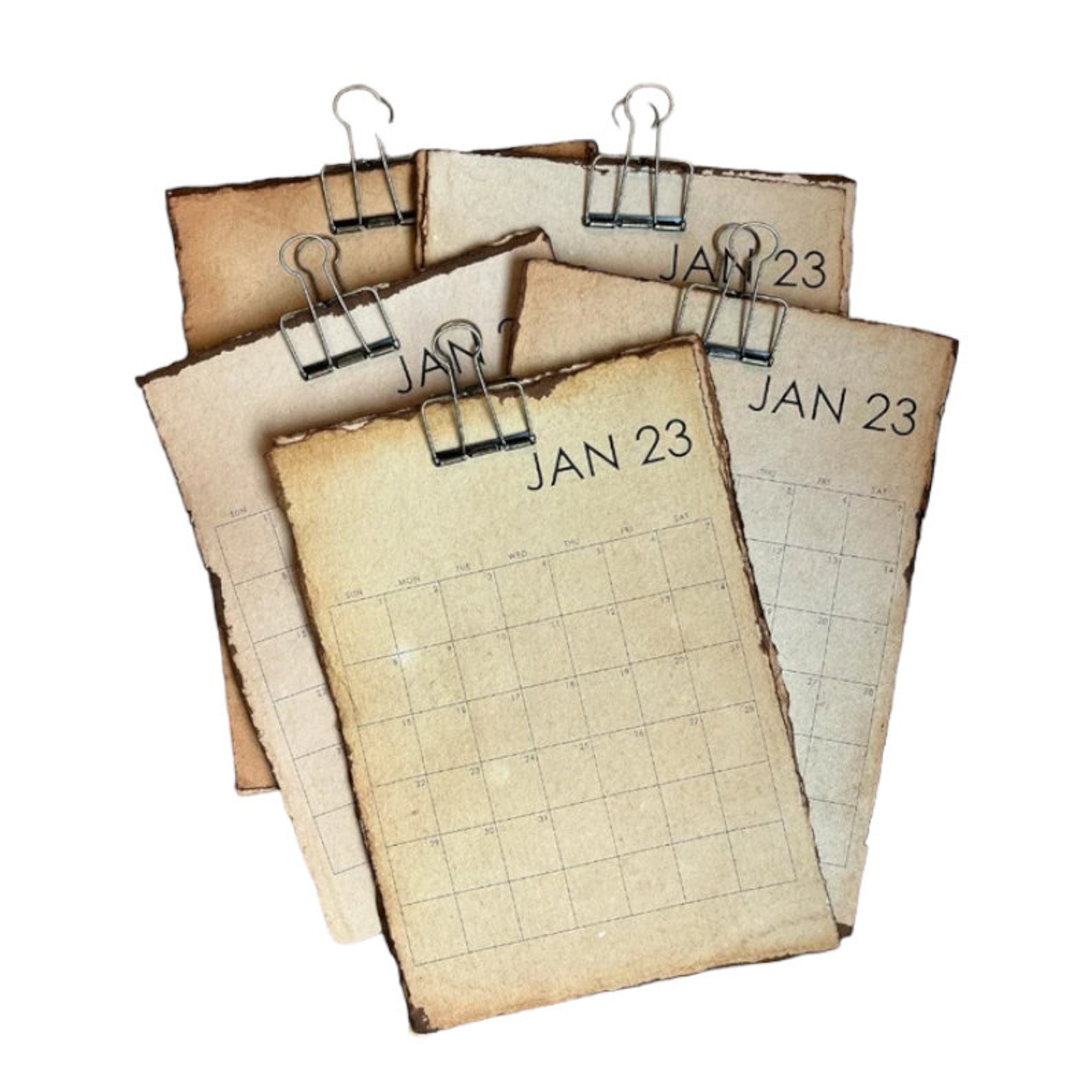 2023 Wall Calendar Calendar Mid Century Calendar Hanging Etsy