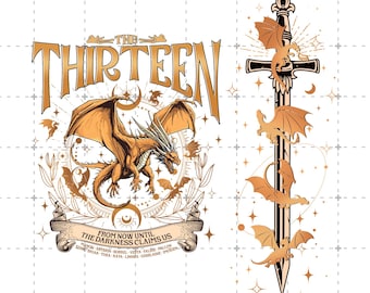 ガラスの玉座 デジタルダウンロード PNG、SJM グッズ、From Now Until The Darkness Claims Us PNG、We Are The Thirteen、Bookish Gift