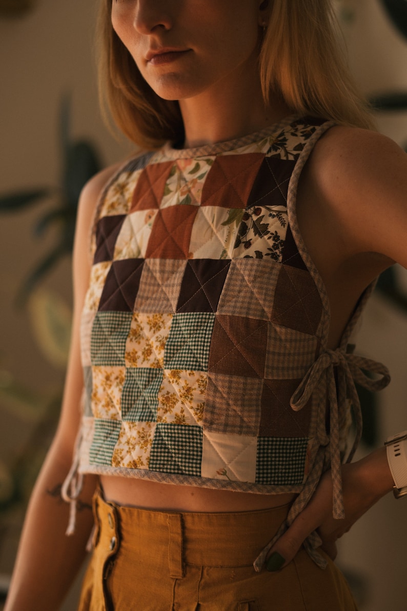 ST Side Tie Top PDF Sewing Pattern Print at Home Etsy