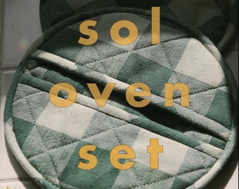 Oven Mitt & Hot Pad Sewing Pattern – Beginner-Friendly (PDF download)