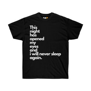 The Smiths This night has opened my eyes -- Unisex Ultra Cotton Tee The Smiths T-shirt Morrissey