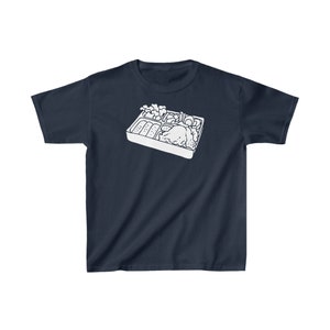 BENTO BOX BIANCO T-shirt in cotone pesante per bambini / giapponese / tradizionale / portapranzo